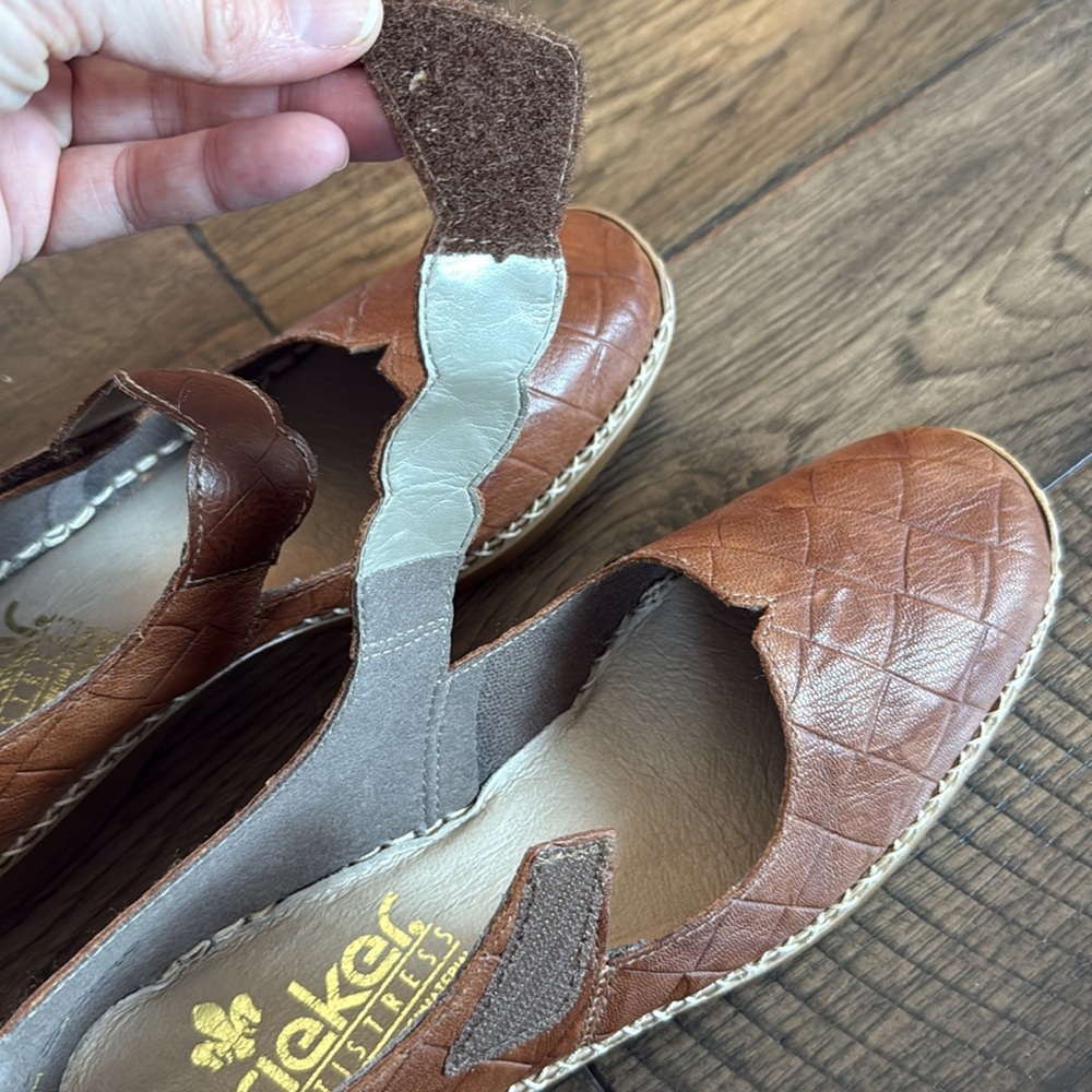 Rieker Brown Quilted Flats - Picture 7 of 8